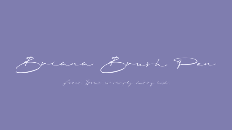 Briana Brush Pen Font Family
