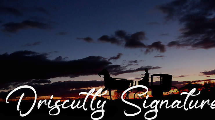 Driscutty Signature Font