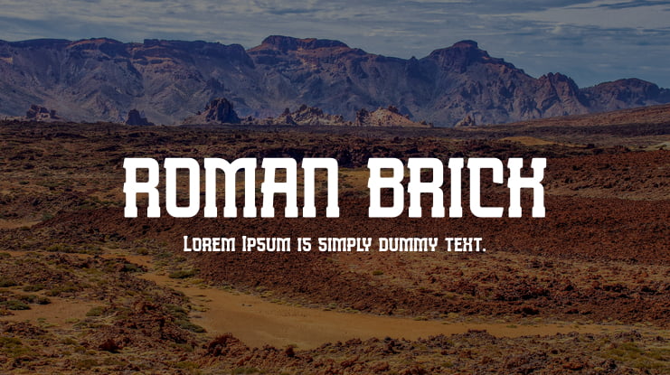 ROMAN BRICK Font