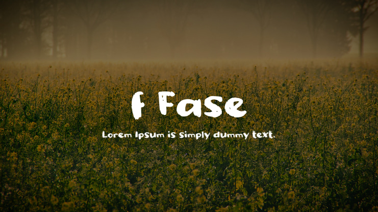 f Fase Font