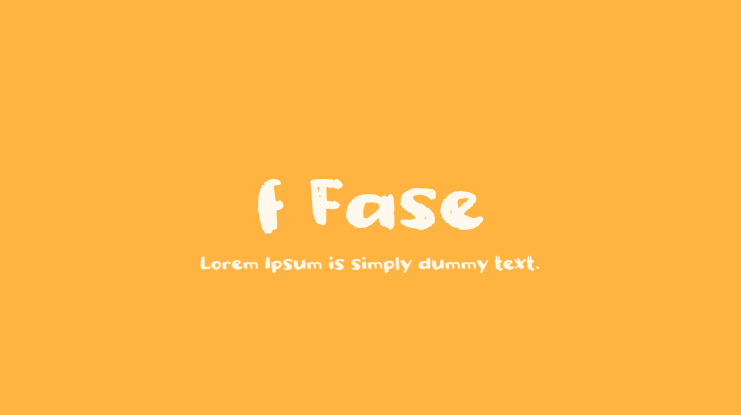 f Fase Font