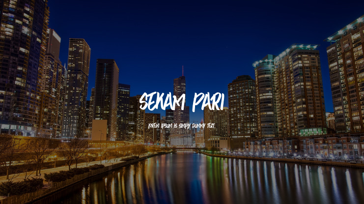 SEKAM PARI Font