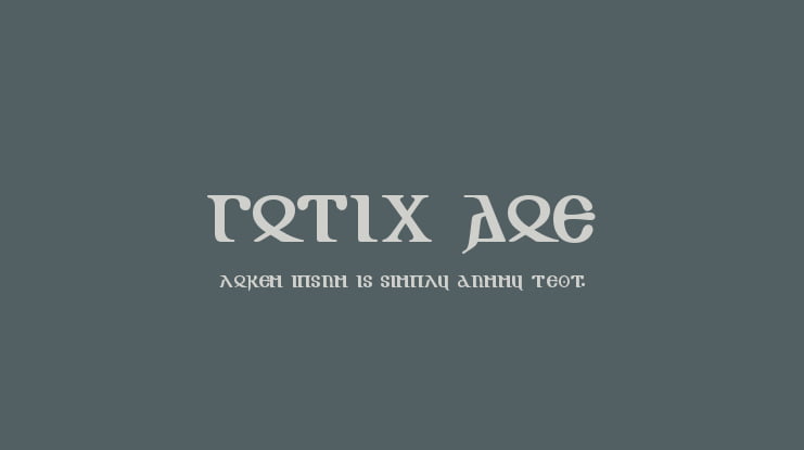 Gotic AOE Font