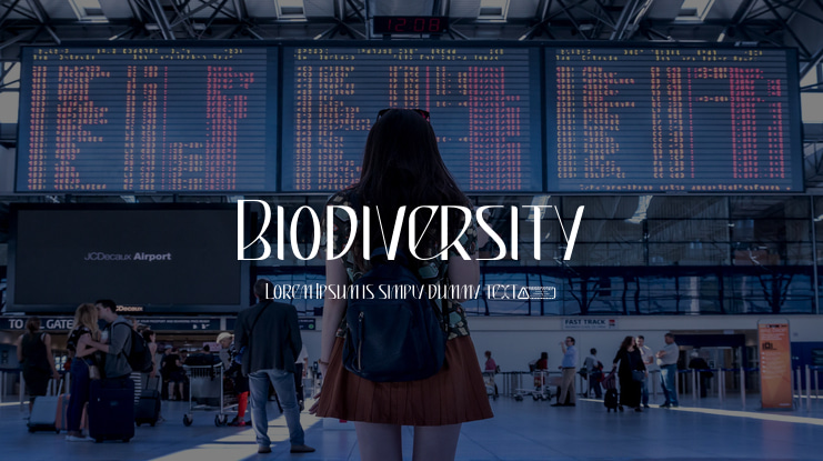 Biodiversity Font