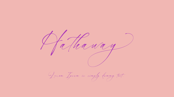 Hathaway Font