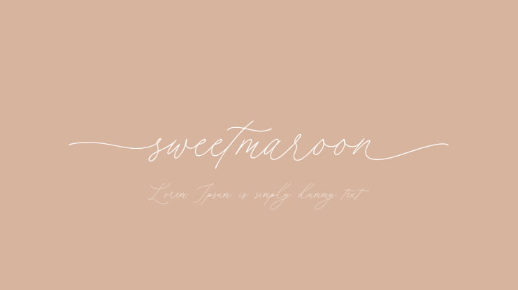 Sweetmaroon Font
