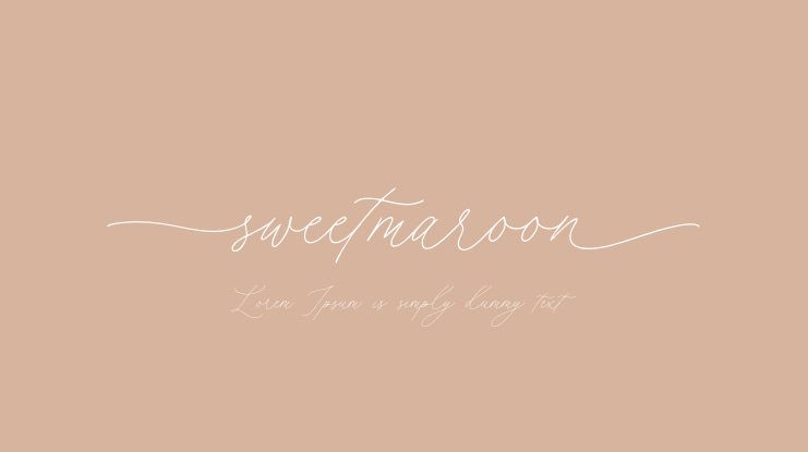 Sweetmaroon Font