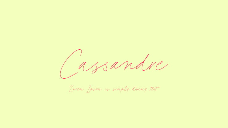 Cassandre Font