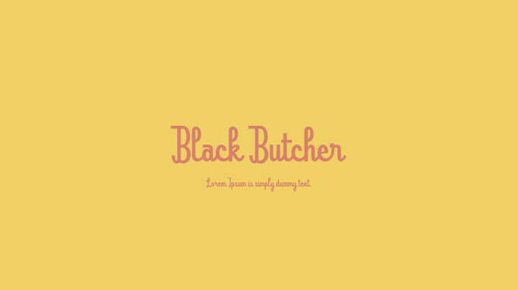 Black Butcher Font