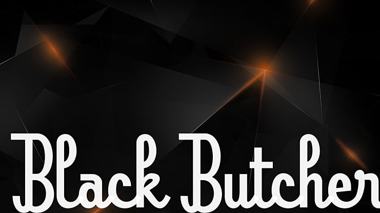 Black Butcher Font