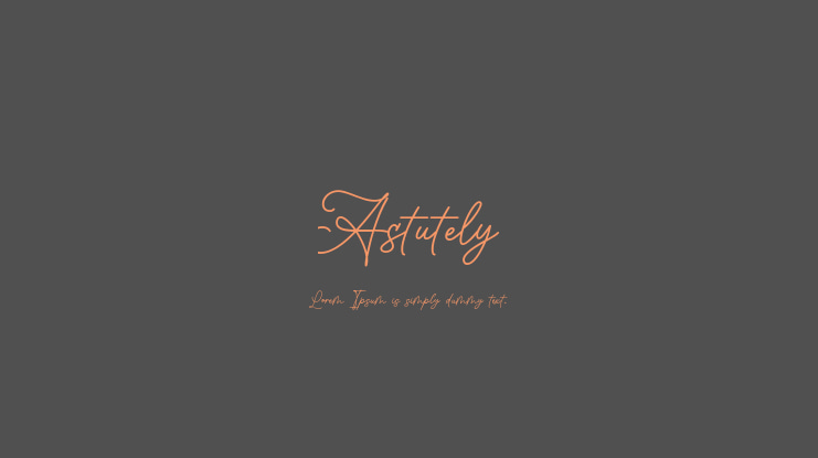 Astutely Font