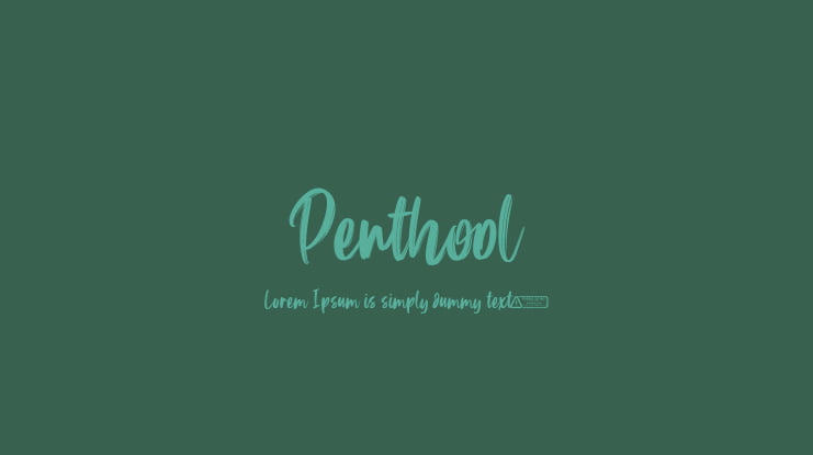 Penthool Font