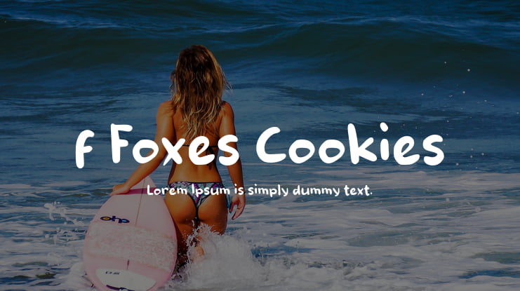 f Foxes Cookies Font
