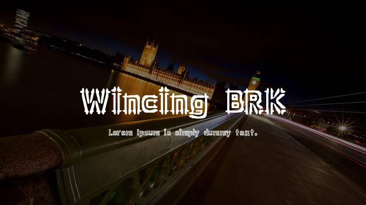 Wincing BRK Font