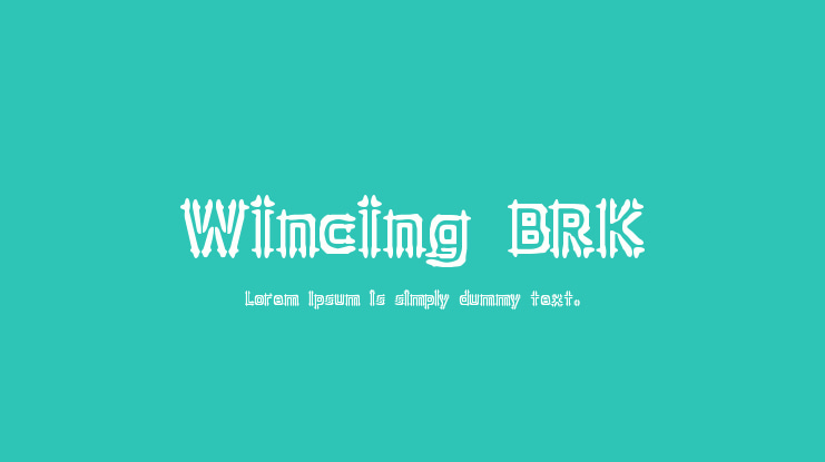 Wincing BRK Font