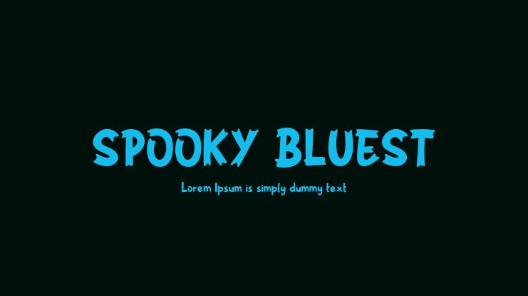 SPOOKY BLUEST Font