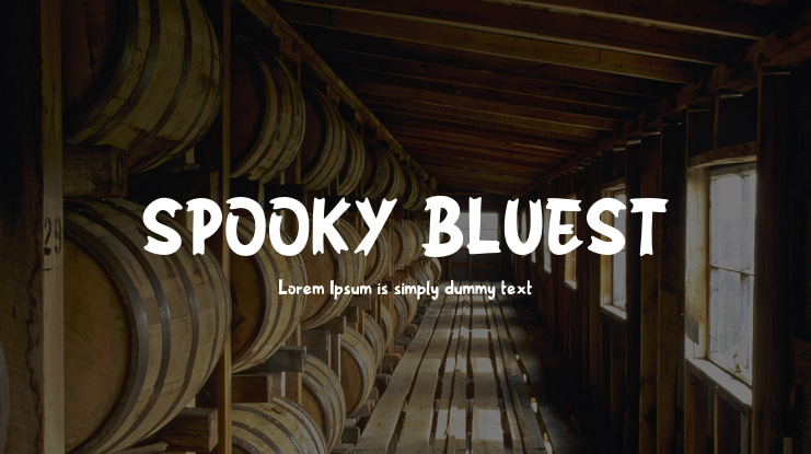 SPOOKY BLUEST Font
