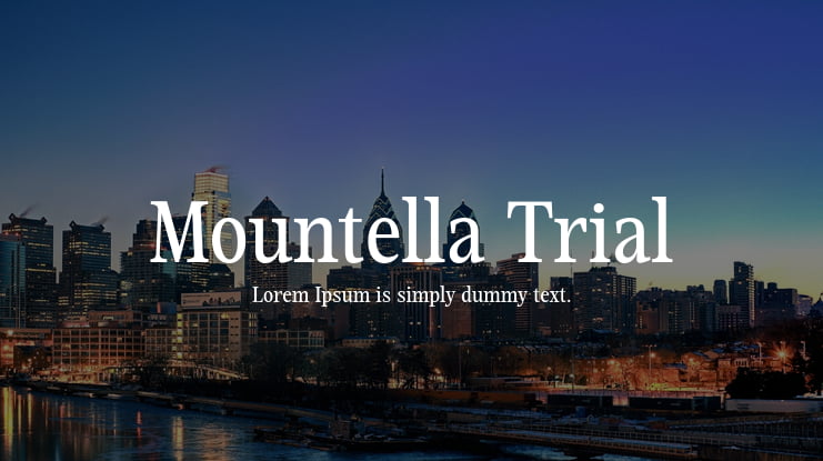 Mountella Trial Font Family