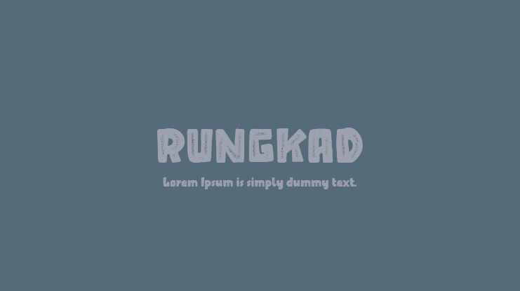 RUNGKAD Font Family