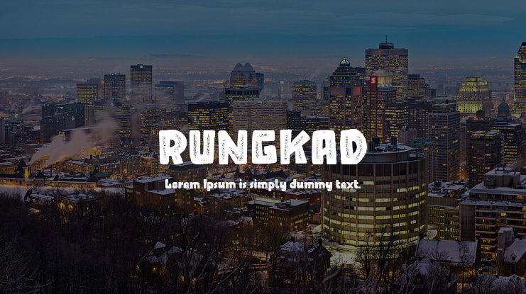 RUNGKAD Font Family