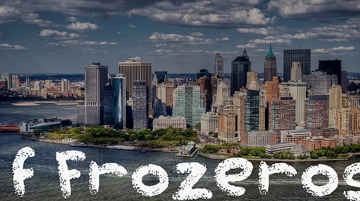f Frozeros Font