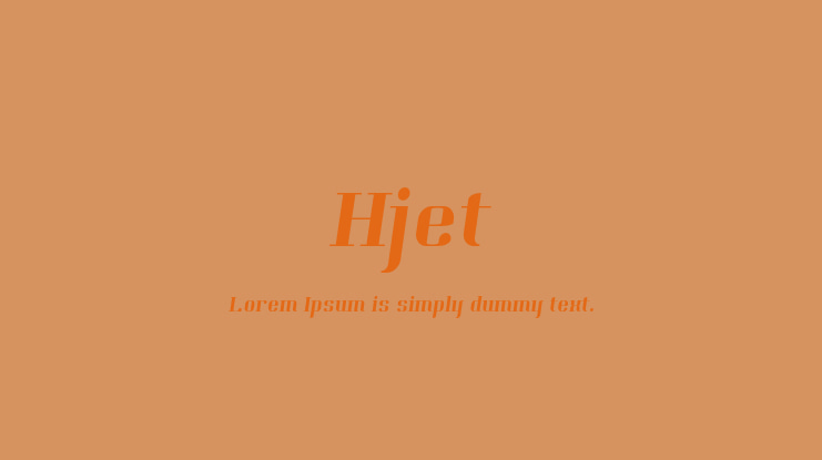 Hjet Font Family
