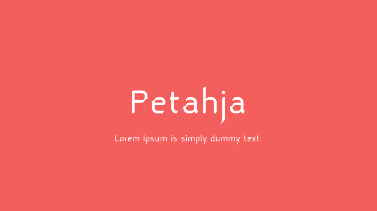Petahja Font Family