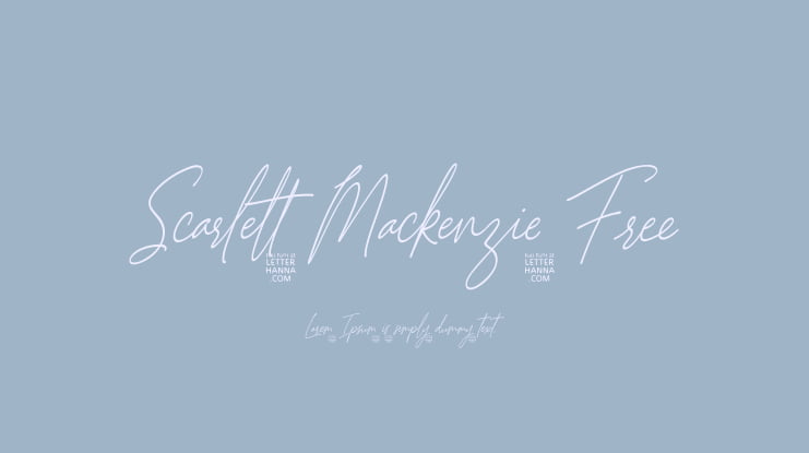 Scarlett Mackenzie Free Font