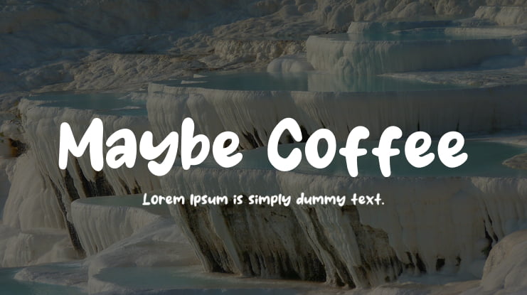 Maybe Coffee Font