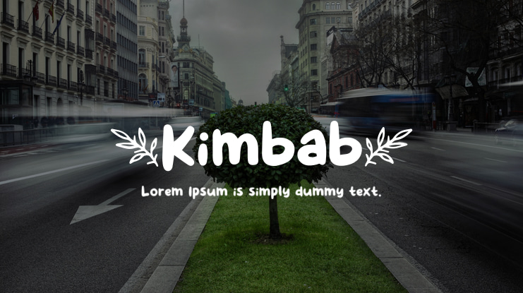 Kimbab Font