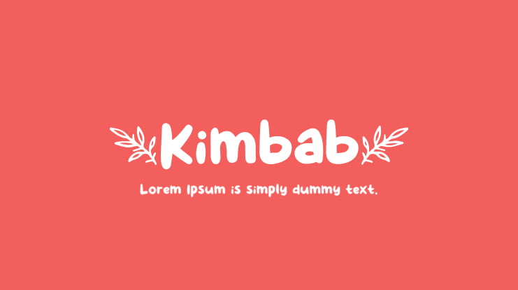 Kimbab Font