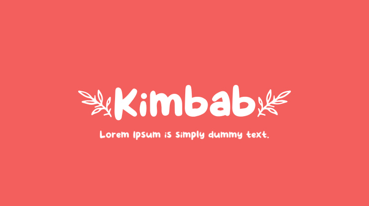 Kimbab Font