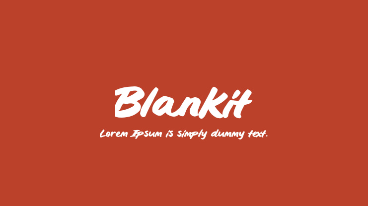 Blankit Font