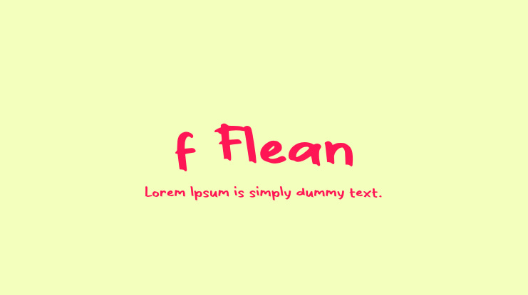 f Flean Font