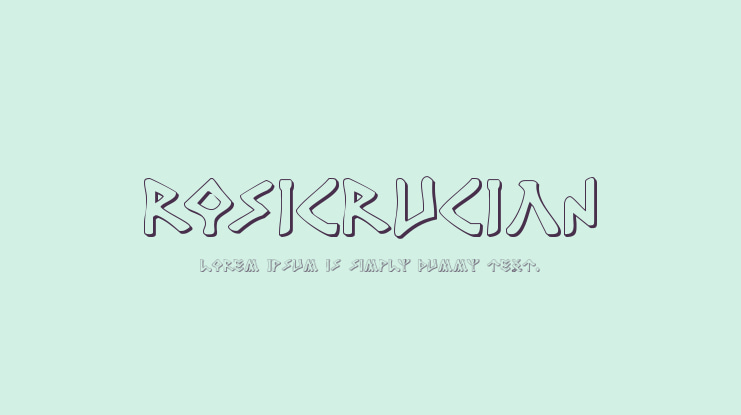 Rosicrucian Font Family