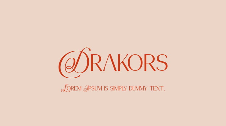 Drakors Font