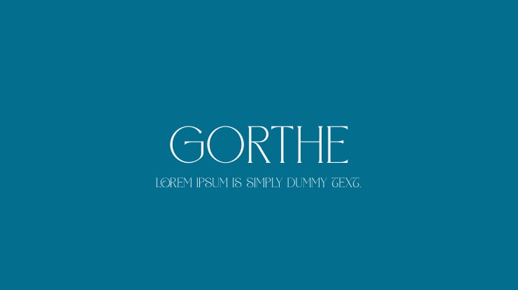 GORTHE Font