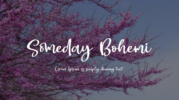 Someday Bohemi Font