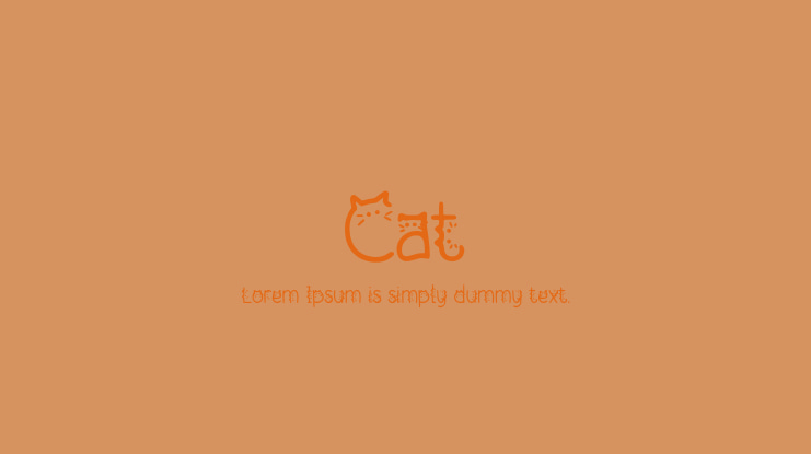 Cat Finger Font, Webfont & Desktop