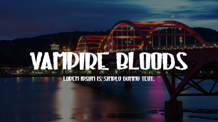 Vampire Bloods Font Family