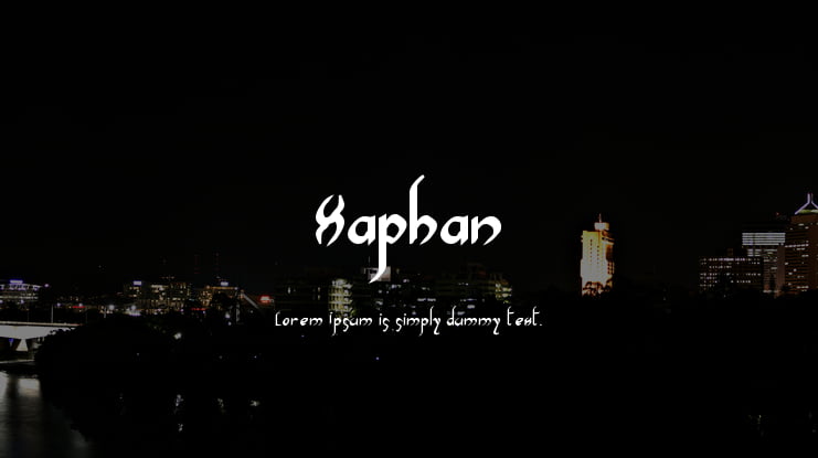 Xaphan Font Family