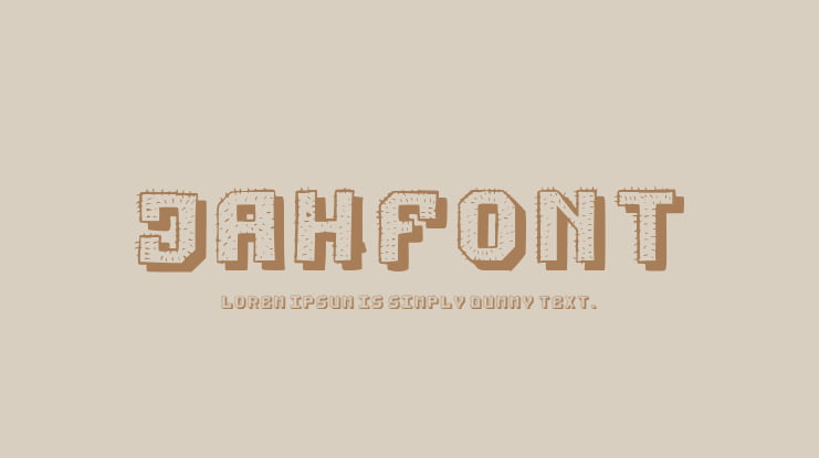 Jahfont Font