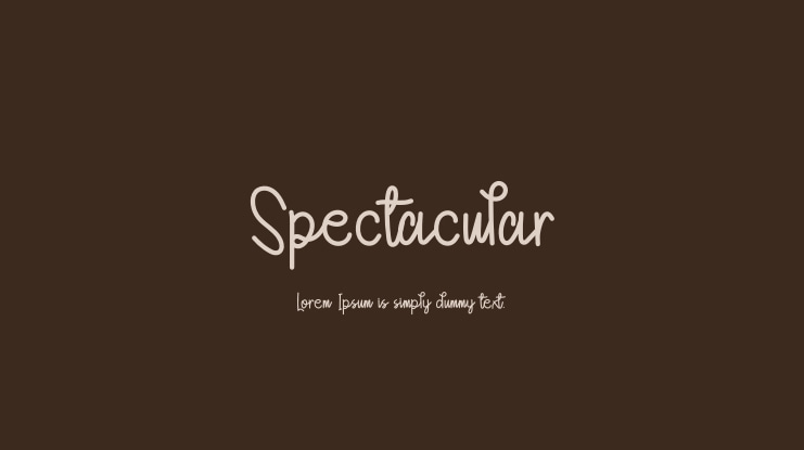 Spectacular Font