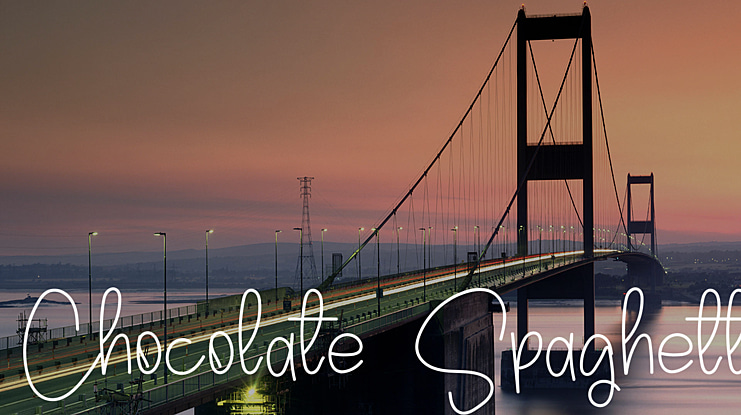 Chocolate Spaghetti Font