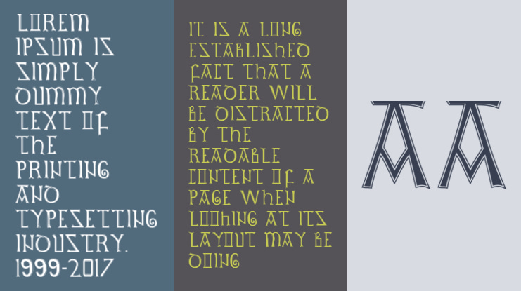 British Outline Majuscules Font