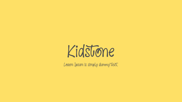 Kidstone Font