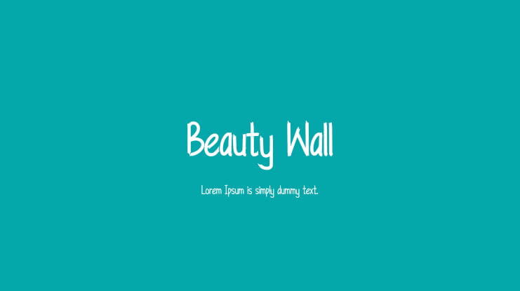 Beauty Wall Font