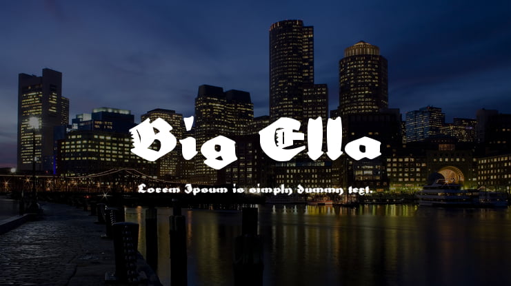 Big Ella Font