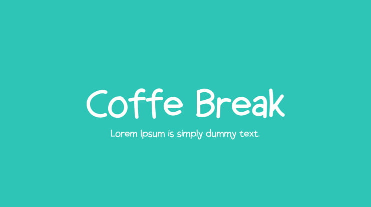 Coffe Break Font