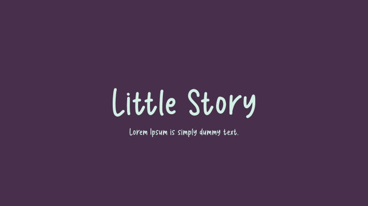 Little Story Font